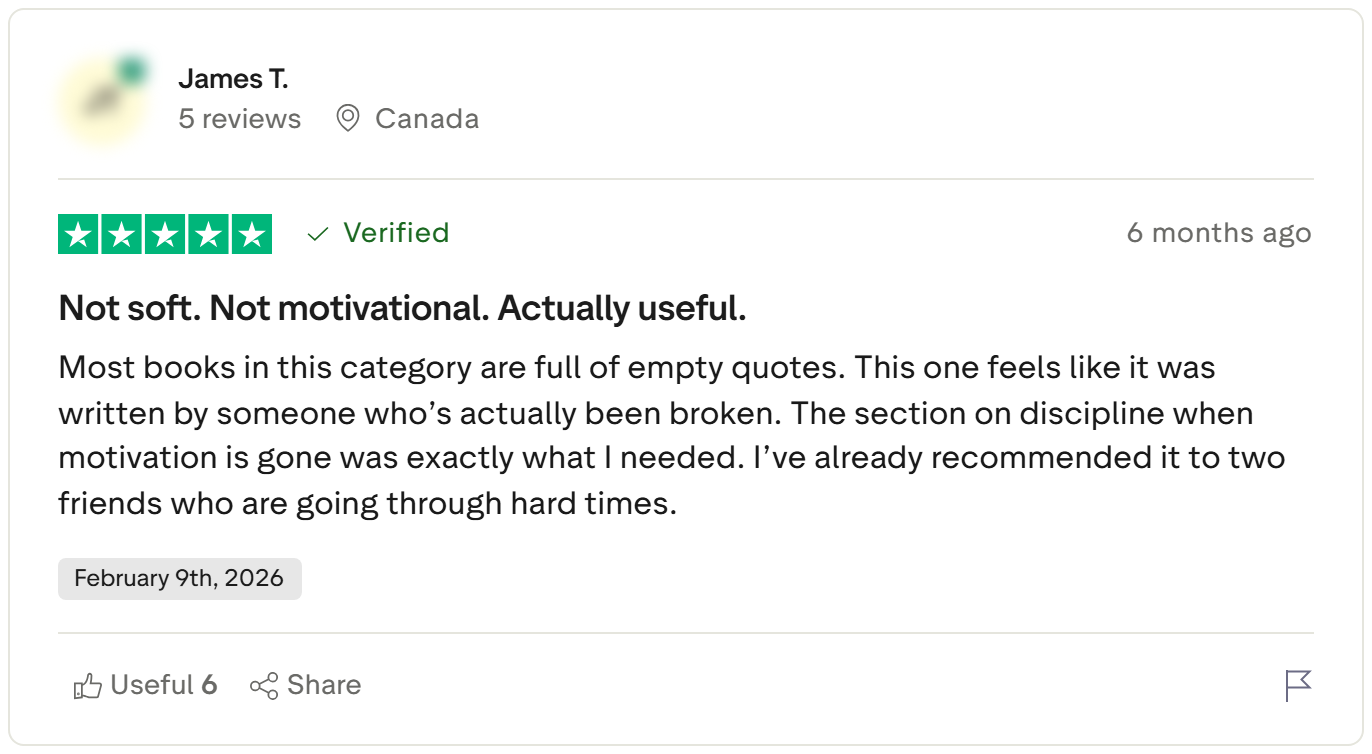 Reader review of The Unbreakable Mind